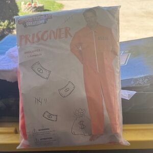 Men's Orange Prisoner Costume